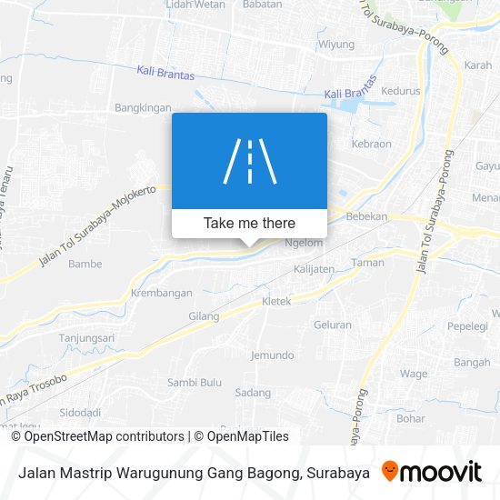 Jalan Mastrip Warugunung Gang Bagong map