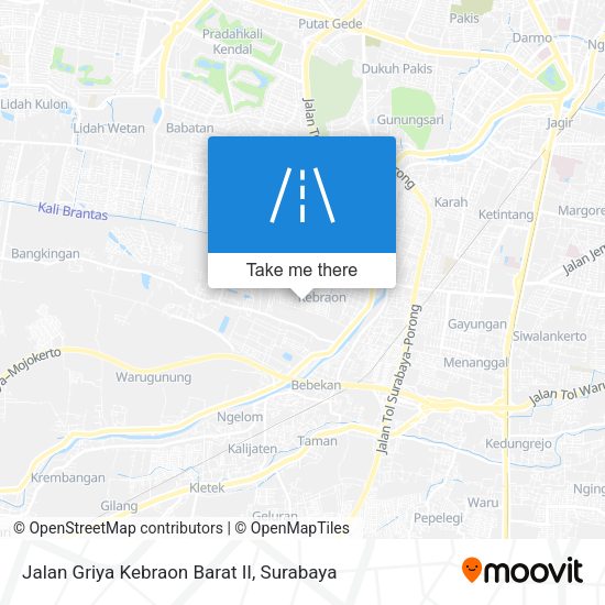 Jalan Griya Kebraon Barat II map