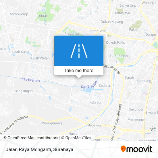 Jalan Raya Menganti map