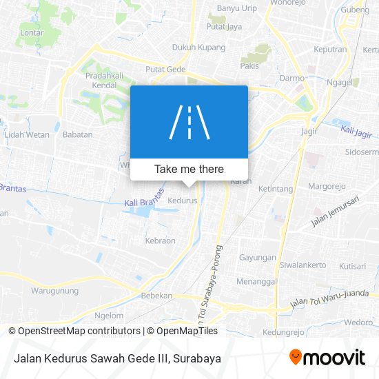 Jalan Kedurus Sawah Gede III map
