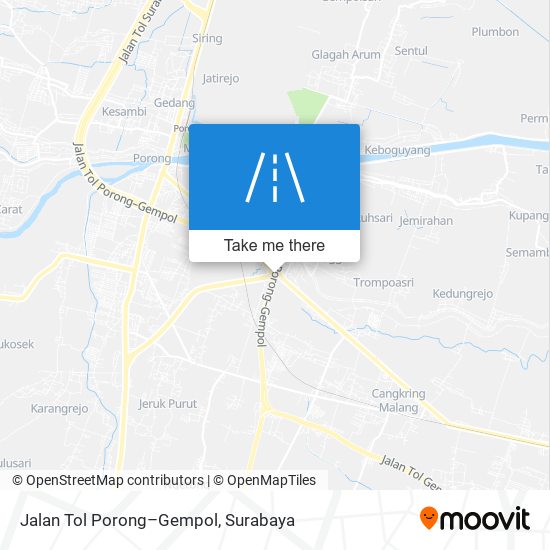 Jalan Tol Porong–Gempol map