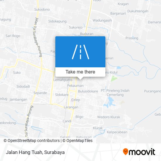 Jalan Hang Tuah map