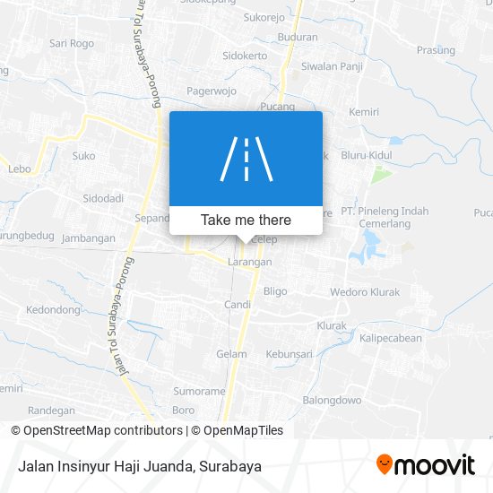 Jalan Insinyur Haji Juanda map