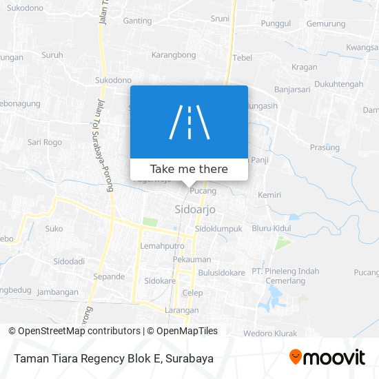 Taman Tiara Regency Blok E map