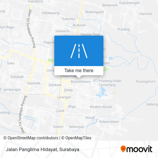 Jalan Panglima Hidayat map