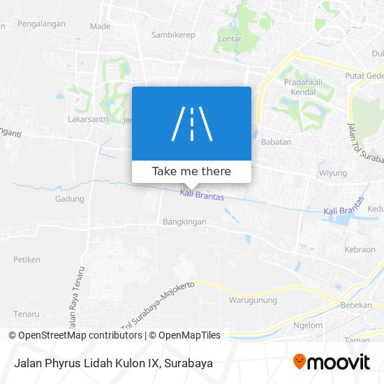 Jalan Phyrus Lidah Kulon IX map