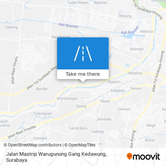 Jalan Mastrip Warugunung Gang Kedawung map