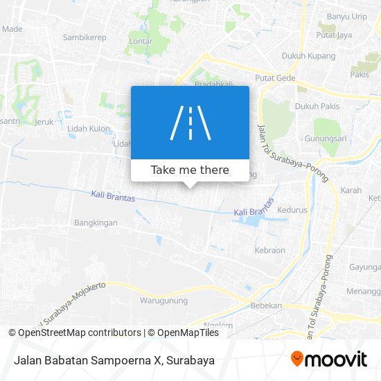 Jalan Babatan Sampoerna X map