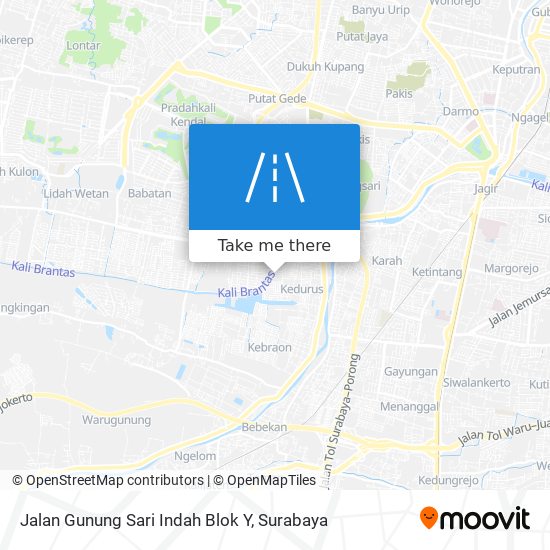 Jalan Gunung Sari Indah Blok Y map