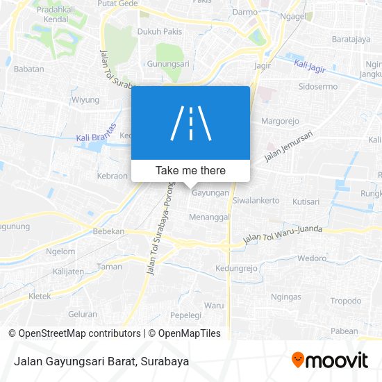 Jalan Gayungsari Barat map