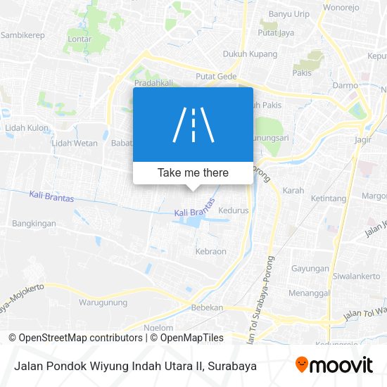 Jalan Pondok Wiyung Indah Utara II map