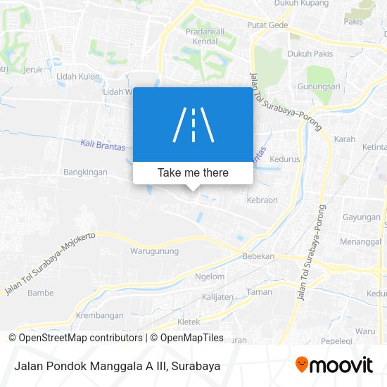 Jalan Pondok Manggala A III map