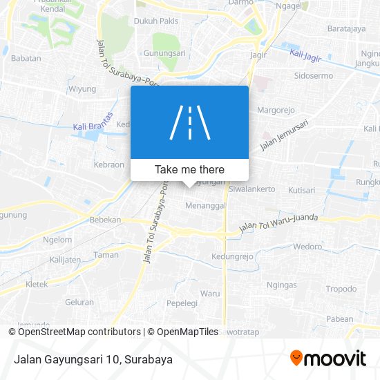 Jalan Gayungsari 10 map