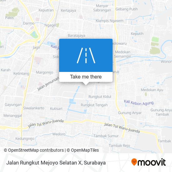 Jalan Rungkut Mejoyo Selatan X map