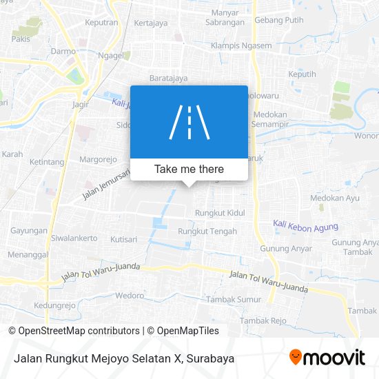 Jalan Rungkut Mejoyo Selatan X map