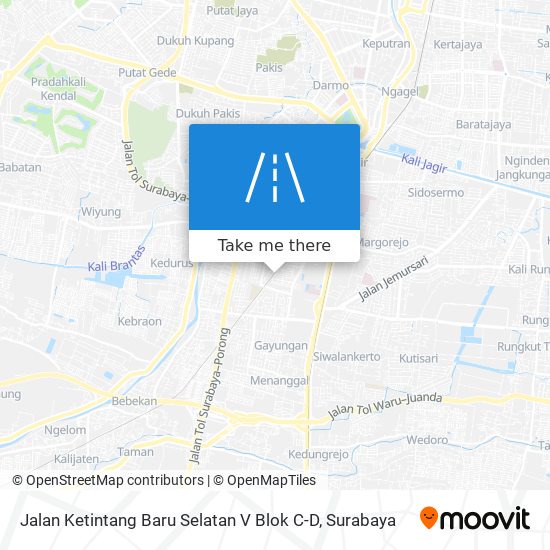 Jalan Ketintang Baru Selatan V Blok C-D map