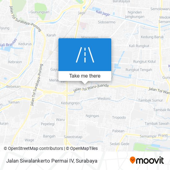 Jalan Siwalankerto Permai IV map