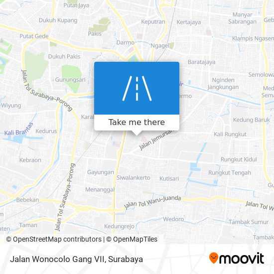 Jalan Wonocolo Gang VII map