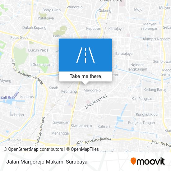 Jalan Margorejo Makam map