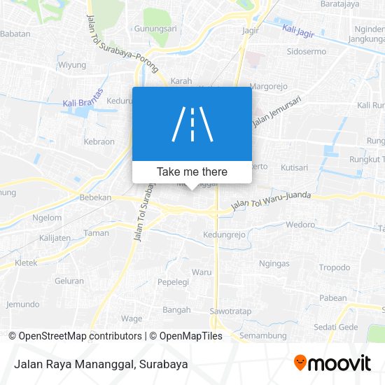 Jalan Raya Mananggal map