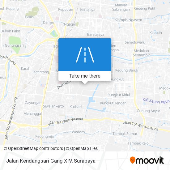 Jalan Kendangsari Gang XIV map