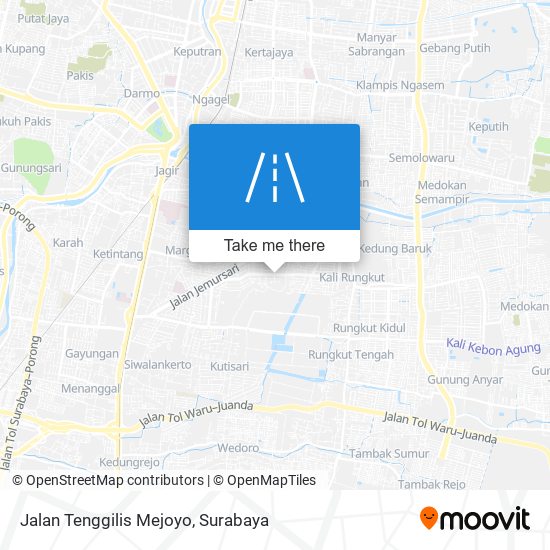 Jalan Tenggilis Mejoyo map