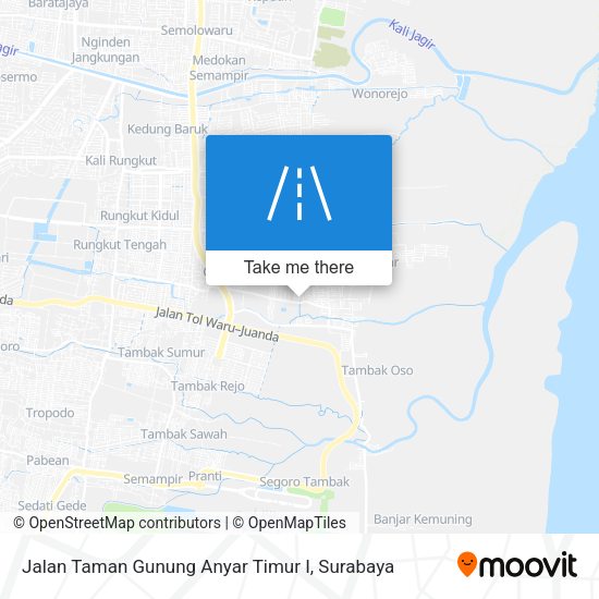 Jalan Taman Gunung Anyar Timur I map