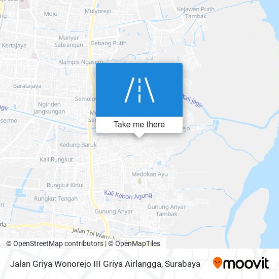 Jalan Griya Wonorejo III Griya Airlangga map