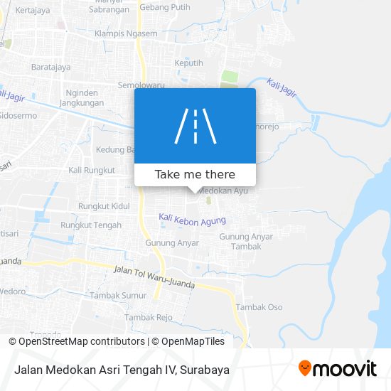 Jalan Medokan Asri Tengah IV map