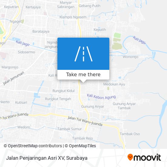 Jalan Penjaringan Asri XV map