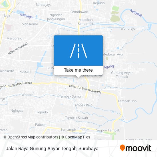 Jalan Raya Gunung Anyar Tengah map