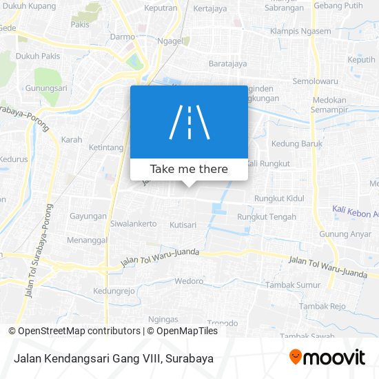 Jalan Kendangsari Gang VIII map