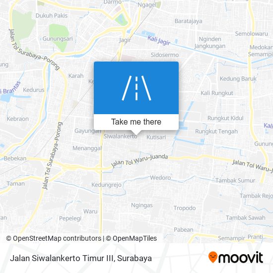 Jalan Siwalankerto Timur III map