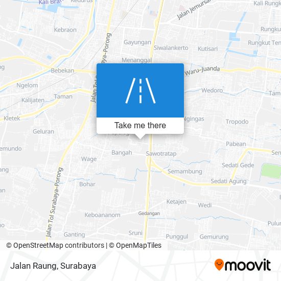 Jalan Raung map