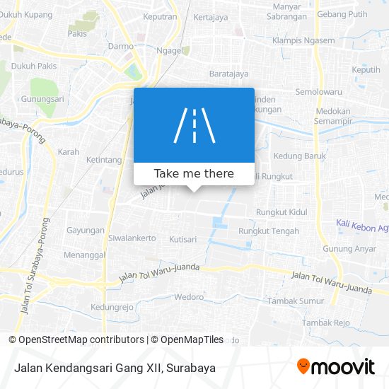 Jalan Kendangsari Gang XII map