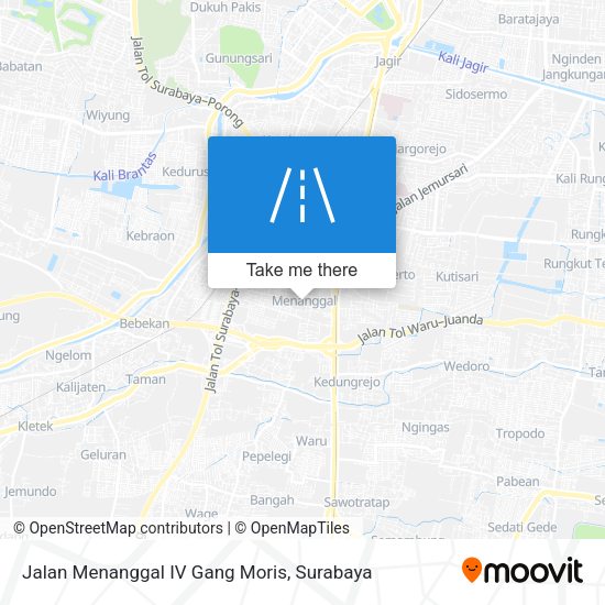 Jalan Menanggal IV Gang Moris map