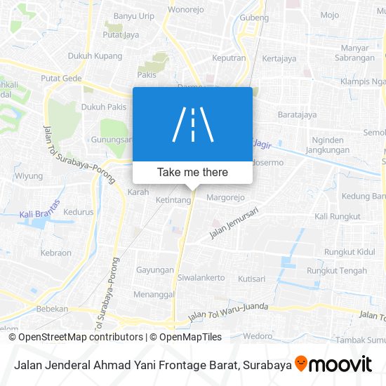 Jalan Jenderal Ahmad Yani Frontage Barat map