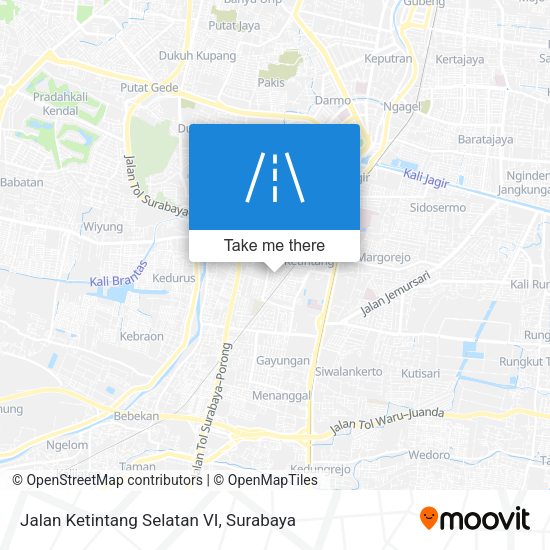 Jalan Ketintang Selatan VI map