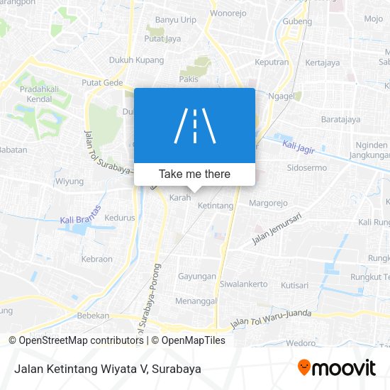 Jalan Ketintang Wiyata V map