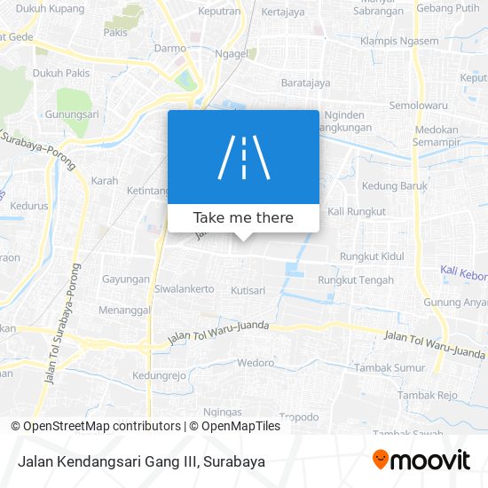 Jalan Kendangsari Gang III map