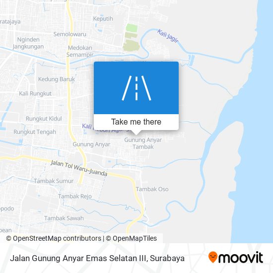 Jalan Gunung Anyar Emas Selatan III map