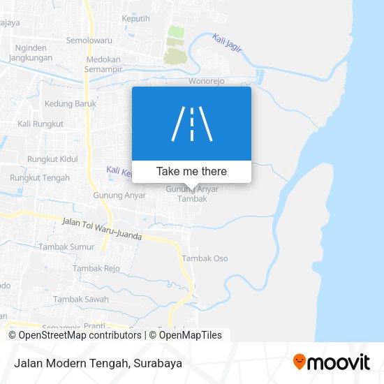 Jalan Modern Tengah map