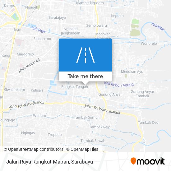 Jalan Raya Rungkut Mapan map