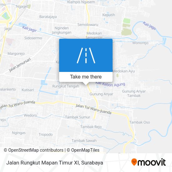 Jalan Rungkut Mapan Timur XI map
