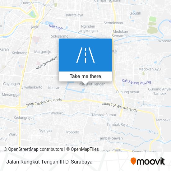 Jalan Rungkut Tengah III D map