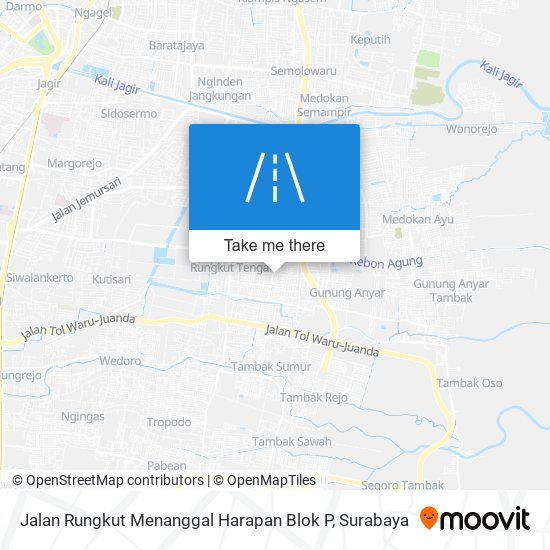 Jalan Rungkut Menanggal Harapan Blok P map