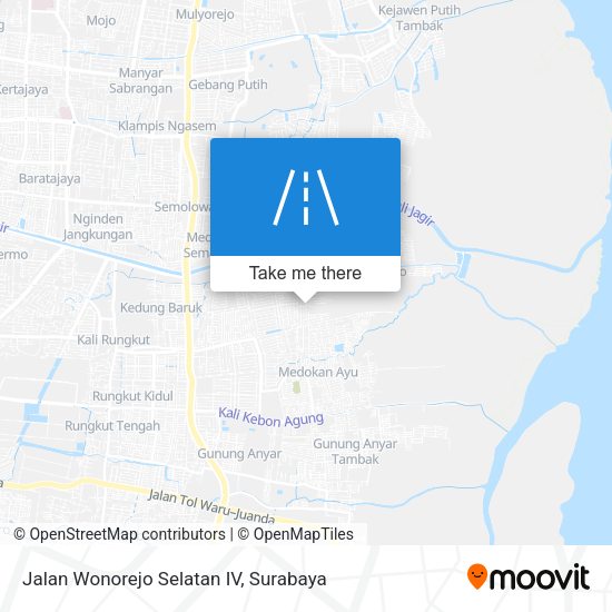 Jalan Wonorejo Selatan IV map