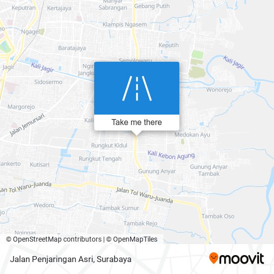 Jalan Penjaringan Asri map