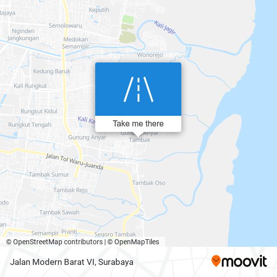 Jalan Modern Barat VI map