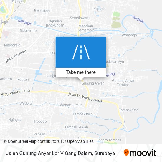 Jalan Gunung Anyar Lor V Gang Dalam map